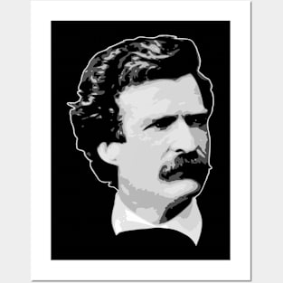 Mark Twain Black and White Posters and Art